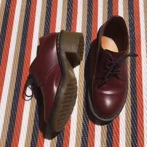 Dr Martens Amory heeled Oxford oxblood